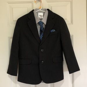 Boys Nautica 4 PC Black Suit Size 6 Regular